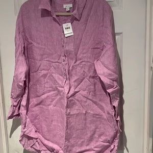 Lilac linen tunic NWT beautiful